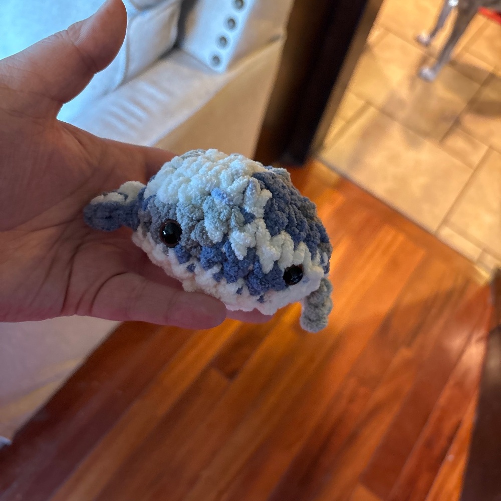 Regular small crocheted whale